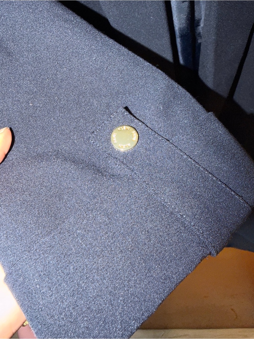 Anne Klein Navy Blue Blazer Jacket